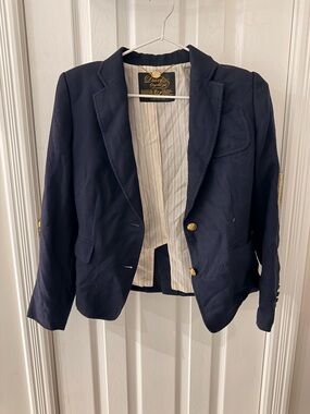 Navy Blazer with Gold Buttons by Draper 177